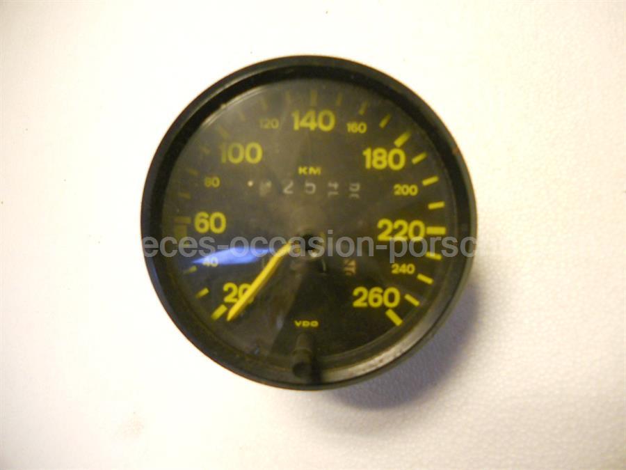 Compteur de vitesse 260 Km/h Porsche 924